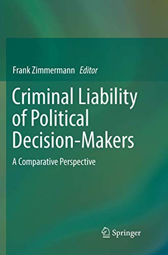 Cover for Criminal Liability of Political Decision-Makers