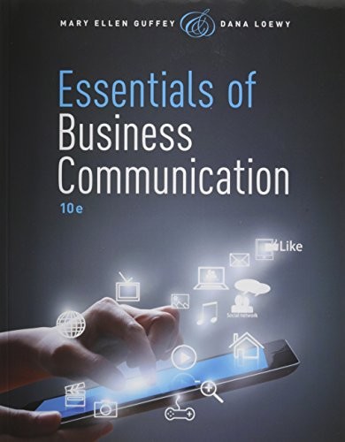 Cover for Essentials of Business Communication
