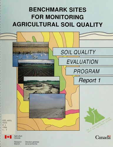 Cover for Benchmark sites for monitoring agricultural soil quality in Canada