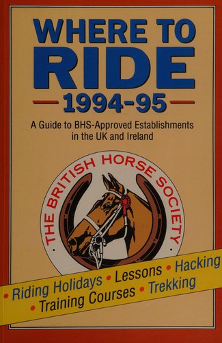 Cover for Where to Ride