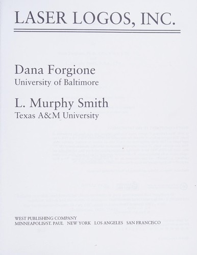 Cover for Laser Logos, Inc