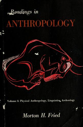 Cover for Readings in anthropology