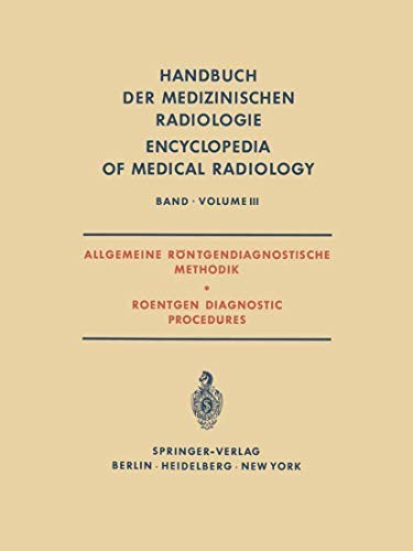 Cover for Allgemeine Röntgendiagnostische Methodik Roentgen Diagnostic Procedures