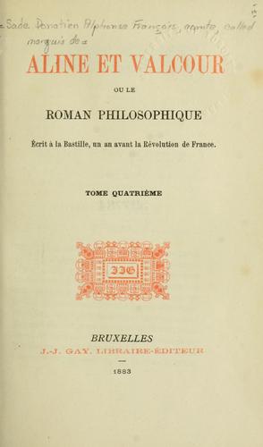 Cover for Aline et Valcour