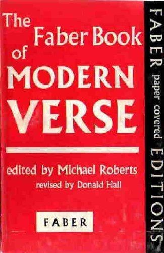 Cover for The Faber book of modern verse.
