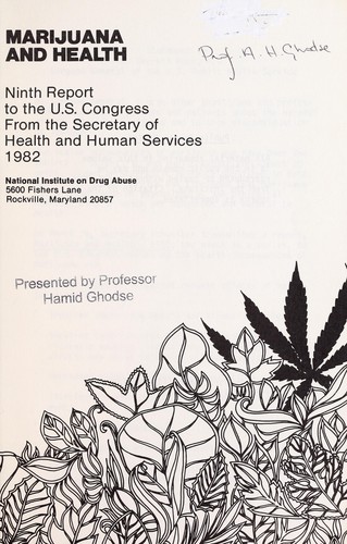 Cover for Marijuana and health