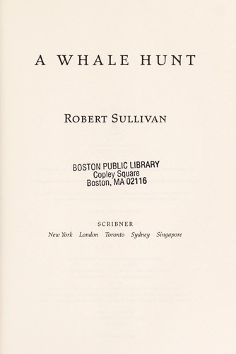 Cover for A whale hunt