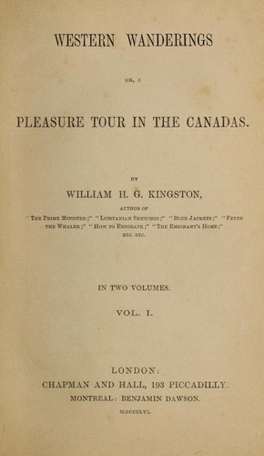Cover for Western wanderings