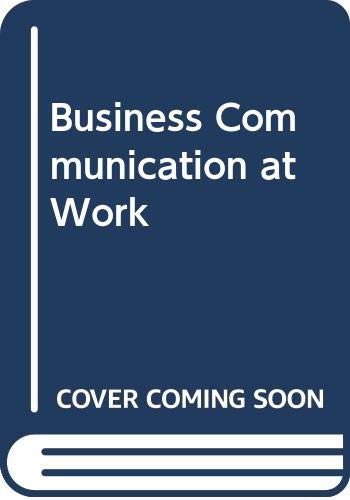 Cover for Business Communication at Work
