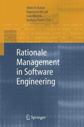 Cover for Rationale Management in Software Engineering