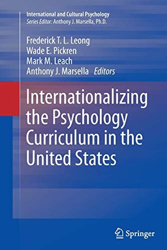 Cover for Internationalizing the Psychology Curriculum in the United States
