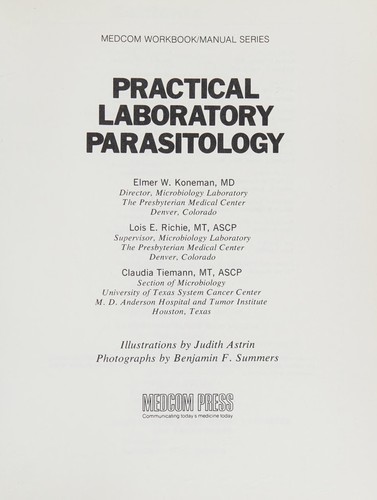Cover for Practical laboratory parasitology (Workbook/manual series)