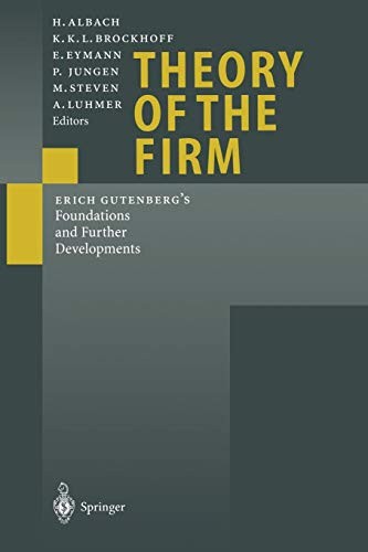 Cover for Theory of the Firm