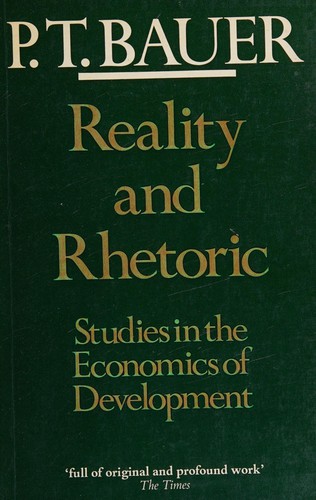 Cover for Reality and rhetoric