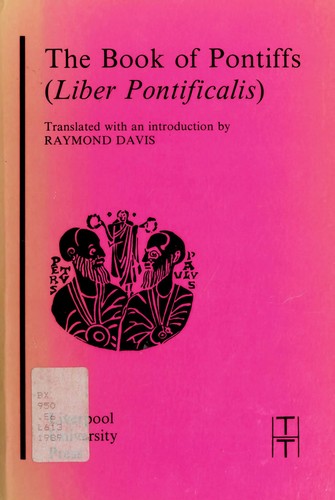 Cover for The Book of pontiffs (liber pontificalis)