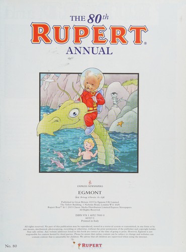Cover for Rupert Annual 2016