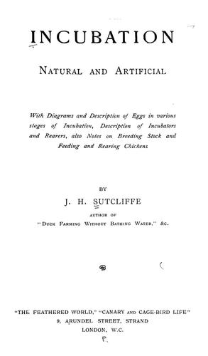 Cover for Incubation, natural and artificial