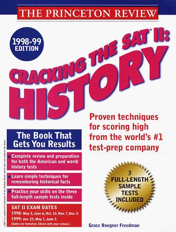 Cover for Cracking the SAT II History  1998-99 Edition
