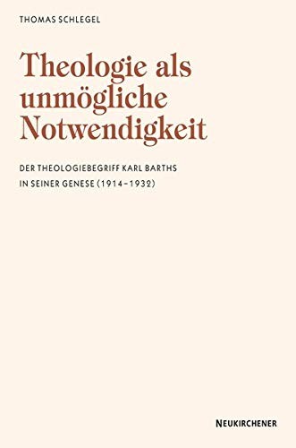 Cover for Theologie als unmögliche Notwendigkeit