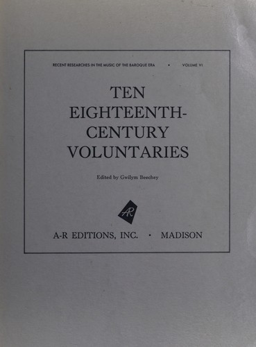 Cover for Ten eighteenth-century voluntaries