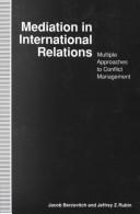 Cover for Mediation in international relations