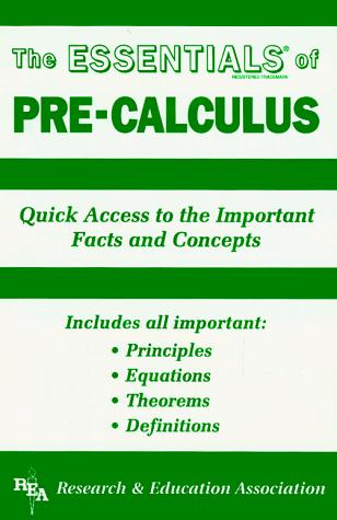 Cover for The ESSENTIALS of pre-calculus