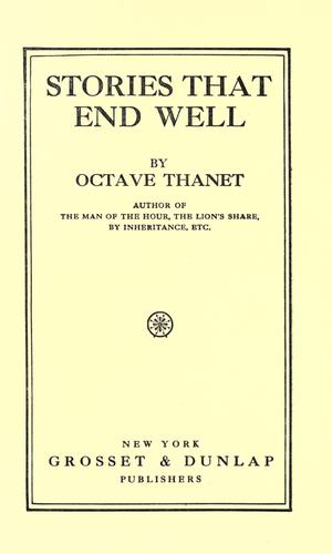 Cover for Stories that end well