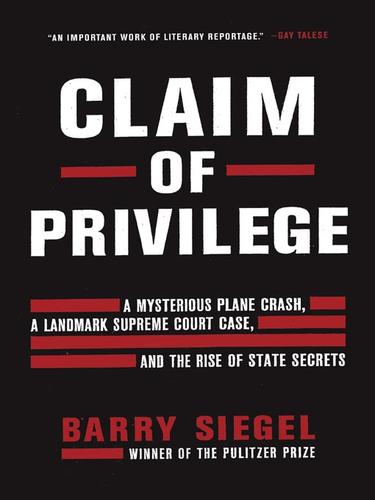 Cover for Claim of Privilege