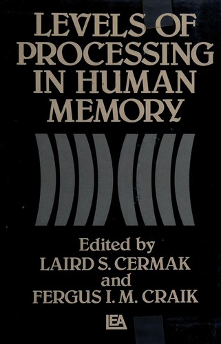Cover for Levels of processing in human memory