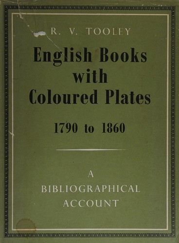 Cover for English books with coloured plates, 1790 to 1860