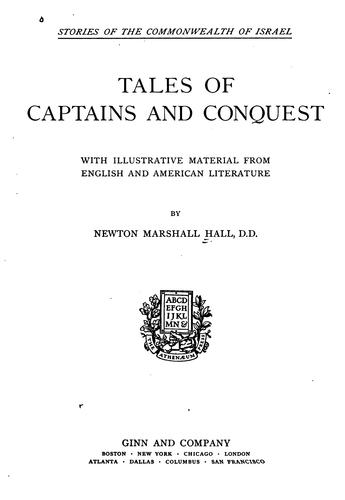 Cover for Tales of captains and conquest