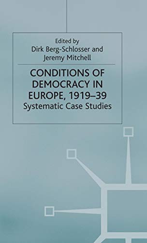Cover for The Conditions of Democracy in Europe 1919-39