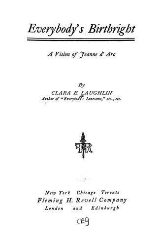 Cover for Everybody's birthright
