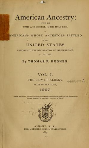 Cover for American ancestry
