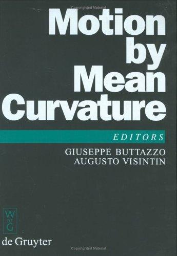 Cover for Motion by mean curvature and related topics