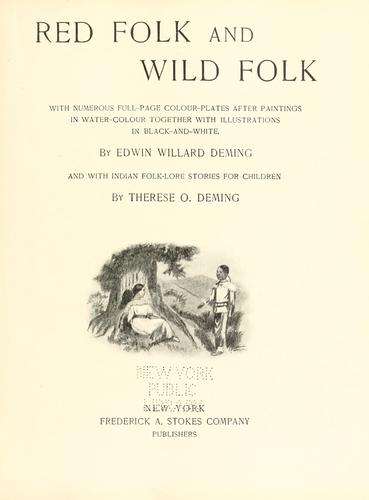 Cover for Red folk and wild folk