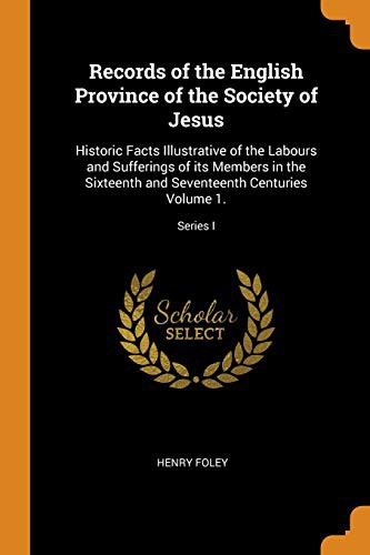 Cover for Records of the English Province of the Society of Jesus