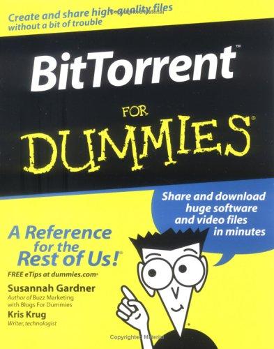 Cover for BitTorrent For Dummies