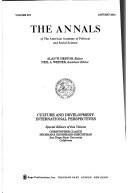 Cover for Culture and Development