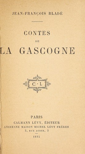 Cover for Contes de la Cascogne