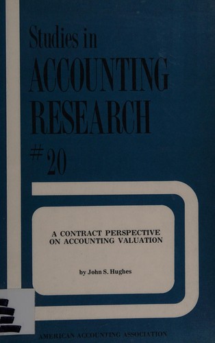 Cover for A Contract Perspective on Accounting Valuation