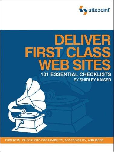 Cover for Deliver First Class Web Sites
