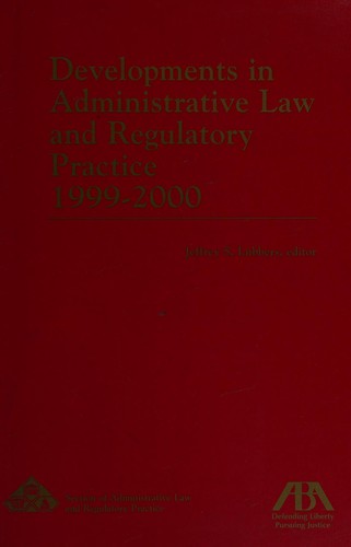 Cover for Developments in administrative law and regulatory practice, 1999-2000