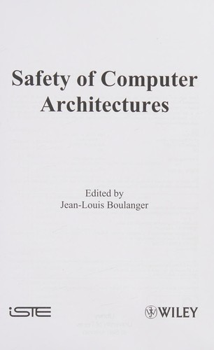 Cover for Safety of computer architectures