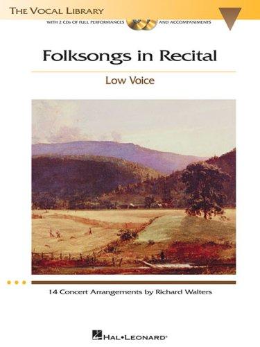 Cover for FOLKSONGS IN RECITAL         LOW VOICE BK/2CDS