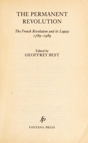 Cover for The Permanent revolution