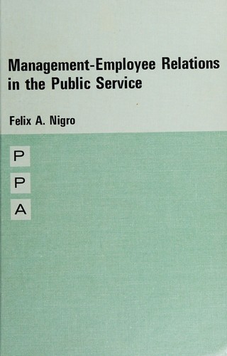 Cover for Management-employee relations in the public service