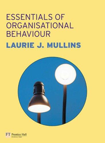 Cover for Essentials of management and organisational behaviour
