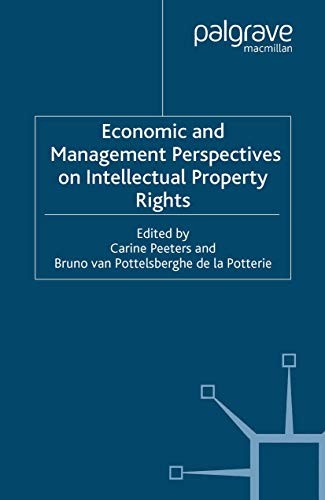 Cover for Economic and Management Perspectives on Intellectual Property Rights