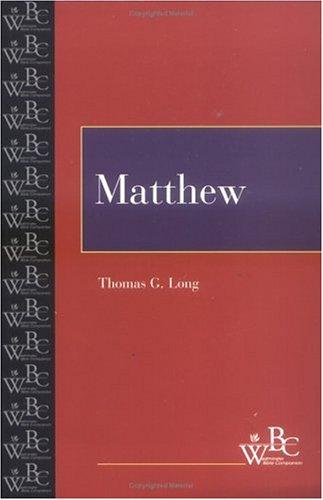 Cover for Matthew